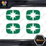 Compatible Polaris Snowmobile Emblem Pack of 4 MINI SIZE Decals Stickers Vinyl - Image 15
