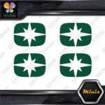 Compatible Polaris Snowmobile Emblem Pack of 4 MINI SIZE Decals Stickers Vinyl - Image 16