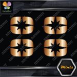 Compatible Polaris Snowmobile Emblem Pack of 4 MINI SIZE Decals Stickers Vinyl - Image 19