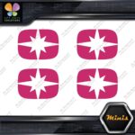 Compatible Polaris Snowmobile Emblem Pack of 4 MINI SIZE Decals Stickers Vinyl - Image 20