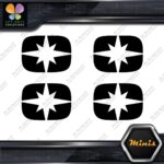 Compatible Polaris Snowmobile Emblem Pack of 4 MINI SIZE Decals Stickers Vinyl - Image 3