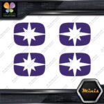 Compatible Polaris Snowmobile Emblem Pack of 4 MINI SIZE Decals Stickers Vinyl - Image 22