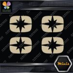 Compatible Polaris Snowmobile Emblem Pack of 4 MINI SIZE Decals Stickers Vinyl - Image 23
