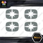 Compatible Polaris Snowmobile Emblem Pack of 4 MINI SIZE Decals Stickers Vinyl - Image 5
