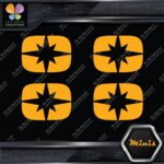 Compatible Polaris Snowmobile Emblem Pack of 4 MINI SIZE Decals Stickers Vinyl - Image 7