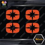 Compatible Polaris Snowmobile Emblem Pack of 4 MINI SIZE Decals Stickers Vinyl - Image 8