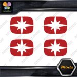 Compatible Polaris Snowmobile Emblem Pack of 4 MINI SIZE Decals Stickers Vinyl - Image 9