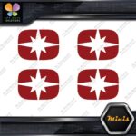 Compatible Polaris Snowmobile Emblem Pack of 4 MINI SIZE Decals Stickers Vinyl - Image 10
