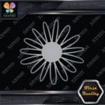 Daisy Hollow Multiple Petals Flower Simple Decorations Decals Stickers Vinyl - Image 19