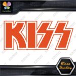 Compatible Kiss Rock Band Outlined Name Musical Logo Vinyl Decals Stickers - Image 26