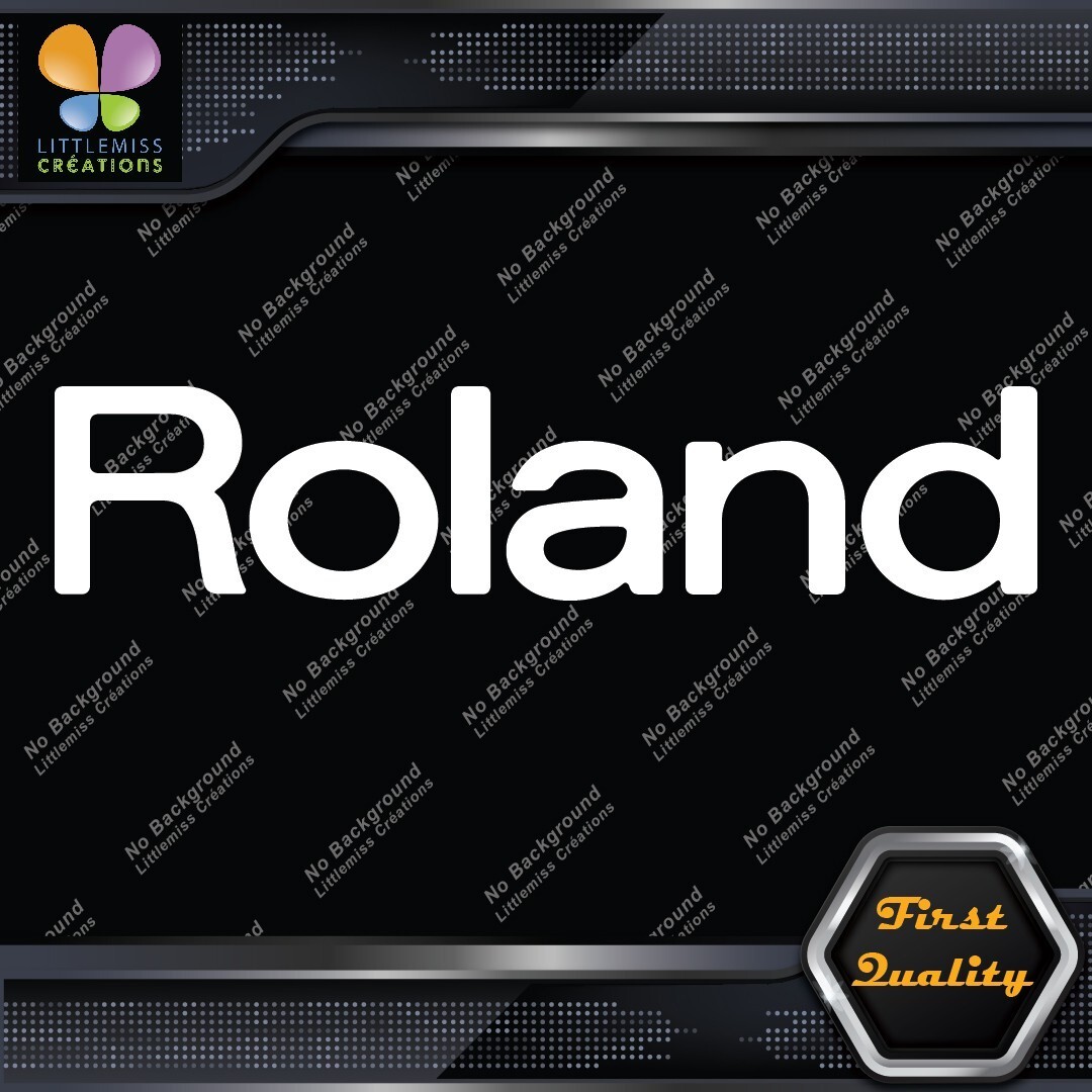 Compatible Roland Keyboard Piano Musical Logo Name Only Vinyl Decals Stickers 276831305428 Compatible Roland Keyboard Piano Musical Logo Name Only Vinyl Decals Stickers - Image 1