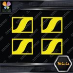 Compatible Sennheiser Audio Logo Only Pack of 4 MINI SIZE Decals Stickers Vinyl