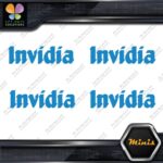 Invidia Exhaust Name Only Racing Logo Pack of 4 MINI SIZE Decals Stickers Vinyl - Image 11