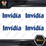Invidia Exhaust Name Only Racing Logo Pack of 4 MINI SIZE Decals Stickers Vinyl - Image 12