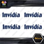 Invidia Exhaust Name Only Racing Logo Pack of 4 MINI SIZE Decals Stickers Vinyl - Image 13