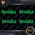 Invidia Exhaust Name Only Racing Logo Pack of 4 MINI SIZE Decals Stickers Vinyl - Image 15