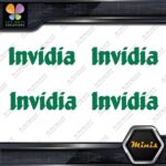 Invidia Exhaust Name Only Racing Logo Pack of 4 MINI SIZE Decals Stickers Vinyl - Image 16