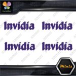 Invidia Exhaust Name Only Racing Logo Pack of 4 MINI SIZE Decals Stickers Vinyl