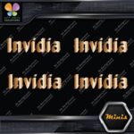 Invidia Exhaust Name Only Racing Logo Pack of 4 MINI SIZE Decals Stickers Vinyl - Image 20