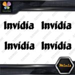 Invidia Exhaust Name Only Racing Logo Pack of 4 MINI SIZE Decals Stickers Vinyl - Image 3