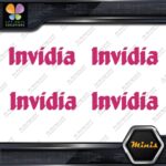 Invidia Exhaust Name Only Racing Logo Pack of 4 MINI SIZE Decals Stickers Vinyl - Image 21