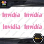 Invidia Exhaust Name Only Racing Logo Pack of 4 MINI SIZE Decals Stickers Vinyl - Image 22