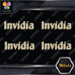 Invidia Exhaust Name Only Racing Logo Pack of 4 MINI SIZE Decals Stickers Vinyl - Image 23