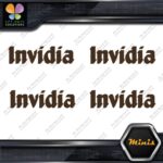 Invidia Exhaust Name Only Racing Logo Pack of 4 MINI SIZE Decals Stickers Vinyl - Image 24