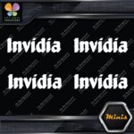 Invidia Exhaust Name Only Racing Logo Pack of 4 MINI SIZE Decals Stickers Vinyl - Image 4