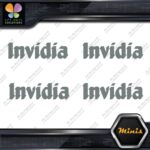 Invidia Exhaust Name Only Racing Logo Pack of 4 MINI SIZE Decals Stickers Vinyl - Image 5