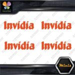 Invidia Exhaust Name Only Racing Logo Pack of 4 MINI SIZE Decals Stickers Vinyl - Image 8