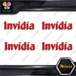 Invidia Exhaust Name Only Racing Logo Pack of 4 MINI SIZE Decals Stickers Vinyl - Image 9