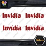 Invidia Exhaust Name Only Racing Logo Pack of 4 MINI SIZE Decals Stickers Vinyl - Image 10