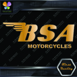 Compatible BSA Motorcycles Wings Bikes Logo Fuel Thank Vinyl Decals Stickers - Image 11