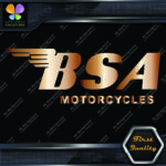 Compatible BSA Motorcycles Wings Bikes Logo Fuel Thank Vinyl Decals Stickers - Image 13