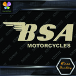 Compatible BSA Motorcycles Wings Bikes Logo Fuel Thank Vinyl Decals Stickers - Image 16