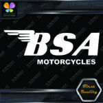 Compatible BSA Motorcycles Wings Bikes Logo Fuel Thank Vinyl Decals Stickers - Image 4
