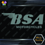 Compatible BSA Motorcycles Wings Bikes Logo Fuel Thank Vinyl Decals Stickers - Image 5