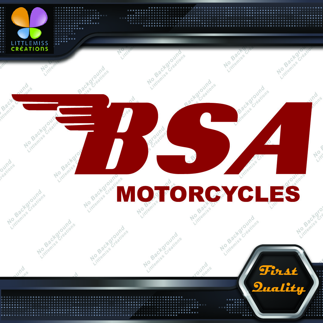 Compatible BSA Motorcycles Wings Bikes Logo Fuel Thank Vinyl Decals Stickers 276405884738 Compatible BSA Motorcycles Wings Bikes Logo Fuel Thank Vinyl Decals Stickers - Image 1