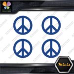 Peace Sign Circle Traditional Classic Pack of 4 MINI SIZE Decals Stickers Vinyl - Image 11