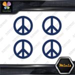 Peace Sign Circle Traditional Classic Pack of 4 MINI SIZE Decals Stickers Vinyl - Image 12