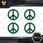 Peace Sign Circle Traditional Classic Pack of 4 MINI SIZE Decals Stickers Vinyl - Image 16