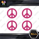 Peace Sign Circle Traditional Classic Pack of 4 MINI SIZE Decals Stickers Vinyl - Image 20