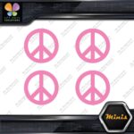 Peace Sign Circle Traditional Classic Pack of 4 MINI SIZE Decals Stickers Vinyl - Image 21