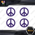 Peace Sign Circle Traditional Classic Pack of 4 MINI SIZE Decals Stickers Vinyl - Image 22