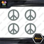 Peace Sign Circle Traditional Classic Pack of 4 MINI SIZE Decals Stickers Vinyl - Image 5