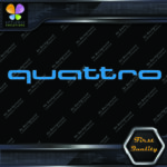 Compatible Audi Quattro Name Only Cars Tuning Racing JDM Vinyl Decals Stickers - Image 11