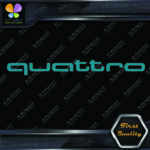 Compatible Audi Quattro Name Only Cars Tuning Racing JDM Vinyl Decals Stickers - Image 13