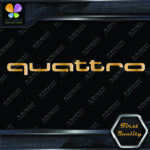 Compatible Audi Quattro Name Only Cars Tuning Racing JDM Vinyl Decals Stickers - Image 19