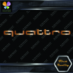 Compatible Audi Quattro Name Only Cars Tuning Racing JDM Vinyl Decals Stickers - Image 21